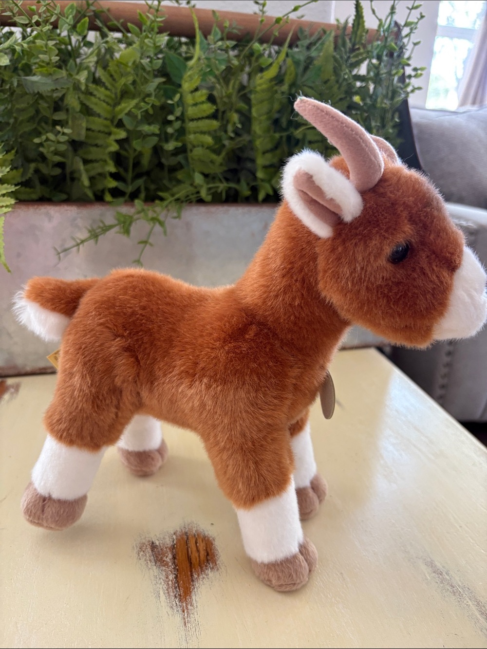 Aurora Miyoni® Goat Stuffed Plush Animal 11” Lifelike Cherished Companions - Picture 4 of 7